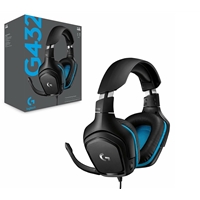 Logitech G432 Gaming Headset, 7.1 Virtual Surround Sound, Compatible with PC, Xbox, PS4, Switch or Mobile Device Via 3.5mm Connection or USB DAC, 50mm Audio Drivers, Enlarged 6mm Mic with Mute Feature - Image 9