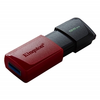 Kingston DataTraveler ExodiaM DTXM/128GB USB Flash Drive, 128GB, USB 3.2, Red / Black, Moving Cap Design - Image 4