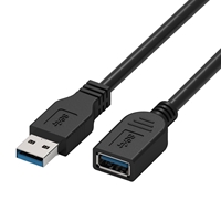 Prevo USBM-USBF-2M USB Extension Cable, USB 3.0 Type-A (M) to USB Type-A (F), 2m, Black, Up to 5Gbps Transmission Rate, Retail Box Packaging - Image 6