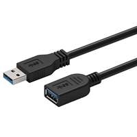 Prevo USBM-USBF-2M USB Extension Cable, USB 3.0 Type-A (M) to USB Type-A (F), 2m, Black, Up to 5Gbps Transmission Rate, Retail Box Packaging - Image 7