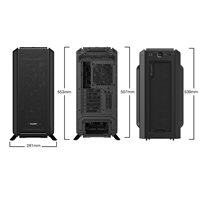 be quiet! Silent Base 802 Case, Black, Mid Tower, 2 x USB 3.2 Gen 1 Type-A / 1 x USB 3.2 Gen 2 Type-C, 10mm Front & Side Sound-Dampening Mats, 3 x Pure Wings 2 140mm Black PWM Fans Included, Interchangeable Top & Front Panels - Image 5