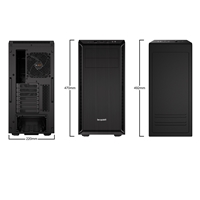 be quiet! Pure Base 600 Case, Black, MId Tower, 2 x USB 3.2 Gen 1 Type-A, 3 x Pure Wings 2 Black PWM Fans Included, Completely Sound Insulated with Dampening Materials, Adjustable Top Cover Vent - Image 5