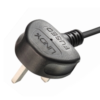 Lindy 30446 1m UK 3 Pin Plug To Right Angle IEC C13 (Kettle) 5 Amp Fuse Mains Extension Cable - Black - Image 8