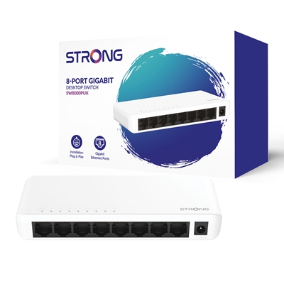 Strong SW8000PUK 8 Port Gigabit Switch (Plastic) - Image 3