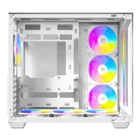 ANTEC Constellation C5 White ARGB Case, 270' Full-View Tempered Glass, Dual Chamber, Support Back-Connect Motherboards, 7 x ARGB PWM Fans With Built-In Fan Controller, ATX, Micro-ATX, ITX - Image 6