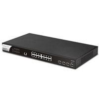 DrayTek VSPQ2200XB-K VigorSwitch PQ2200xb 16 Port 2.5 GbE POE+ Managed Layer 2+ Switch with 4x POE++ Ports and 4x 10GbE SFP+ Ports - Image 6