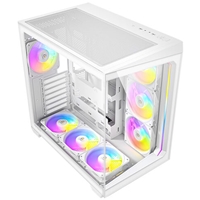 ANTEC Constellation C5 White ARGB Case, 270' Full-View Tempered Glass, Dual Chamber, Support Back-Connect Motherboards, 7 x ARGB PWM Fans With Built-In Fan Controller, ATX, Micro-ATX, ITX - Image 9