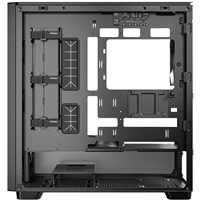 Antec FLUX Mid Tower PC Case - Tempered Glass, Black/Wood, 5 PWM Fans, USB-C, E-ATX/ATX/mATX/ITX Compatibility - Image 7