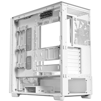 Antec FLUX Mid Tower PC Case - Tempered Glass, White/Wood, 5 PWM Fans, USB-C, E-ATX/ATX/mATX/ITX Compatibility - Image 7