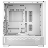 Antec FLUX Mid Tower PC Case - Tempered Glass, White/Wood, 5 PWM Fans, USB-C, E-ATX/ATX/mATX/ITX Compatibility - Image 9