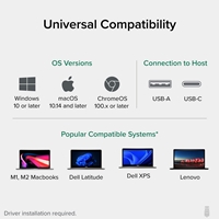 Plugable UD-3900Z USB-A/USB-C Dual Monitor Universal DisplayLink Certified Docking Station - Image 8