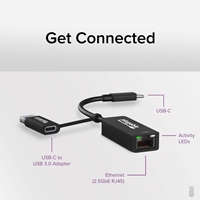 Plugable USBC-E2500 USB-A/USB-C to 2.5GbE Gigabit Ethernet Adapter - Image 5