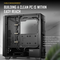 ANTEC P20CE Case, E-ATX Gaming, Black, Mid Tower, 2 x USB 3.0 / Type-C 3.2 Gen 2 x 1, E-ATX, ATX, Micro-ATX, ITX - Image 6