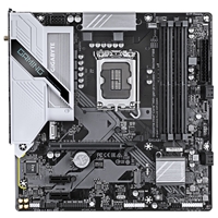 Gigabyte B760M GAMING PLUS WIFI DDR4 Intel 1700 Socket Motherboard, Micro-ATX, 4x DDR4 Slots, 2x M.2 Sockets, Fitted I/O Shield, GbE LAN, Wi-Fi 6, 1x DisplayPort / 1x HDMI Port - Image 4