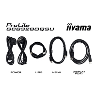 iiyama G-Master GCB3280QSU-B2 Red Eagle 32 Inch Curved Gaming Monitor, Black, 2560x1440, 0.2ms, 180hz, FreeSync, HDMI, Display Port, USB Hub, Speakers, Int PSU, Height Adjustable, Swivel, VESA - Image 5