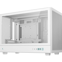 DeepCool CH260 White Micro-ATX Case, High-Airflow Compact PC Case with Tempered Glass Panel, USB-C Port, Supports 360mm Radiator, ATX PSU, Black - Image 6