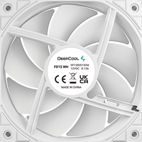 DeepCool FD12 120mm Case Fan 3-Pack, PWM Control, High Airflow, Low Noise, Hydro Bearing, White, Anti-Vibration Pads, 4-Pin Connector - Image 6