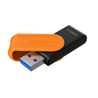 Kingston DataTraveler Exodia S DTXS/256GB USB Flash Drive, 256GB, USB 3.2, Black/Orange, Swivel Cap Design - Image 5