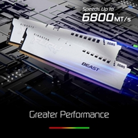 Kingston FURY Beast KF560C36BWE2-16 16GB (1x 16GB) DIMM System Memory, 6000MHz, DDR5, CL36, White, Intel XMP, AMD EXPO - Image 5