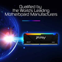 Kingston FURY Beast KF436C18BB2AK2/64 64GB (2x 32GB) DIMM System Memory, 3600MHz, DDR4, CL18, Black, RGB, Intel XMP - Image 5