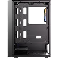 Antec AX27 RGB Elite Mid-Tower Gaming PC Case with Tempered Glass, Full Mesh Front Panel, 4 Pre-installed 120mm Fixed-RGB Fans, ATX/Micro-ATX/ITX Compatible, Black - Image 7