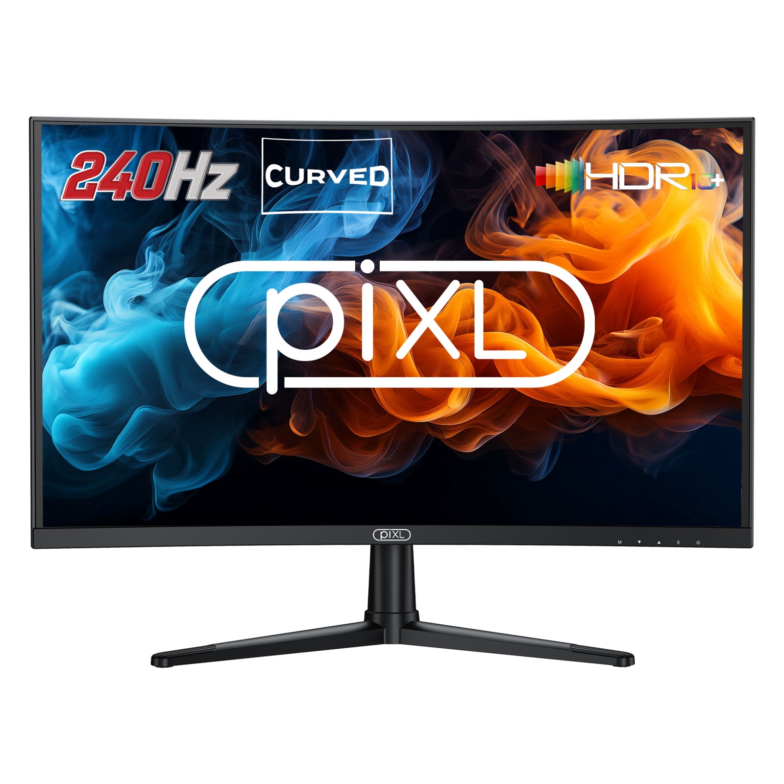 piXL PX27CC301B 27 Inch 240Hz HDR 10+ Full HD Curved Gaming Monitor with 1920 x 1080 Resolution, 1ms Response Time, HDR 10+, DisplayPort, 2 x HDMI & VESA Mount - Image 3