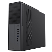 CiT S014C Black Slim Micro ATX/ITX Desktop Case with 300W Power Supply, USB 2.0, USB 3.0 Type-A & Type-C Ports - Image 6