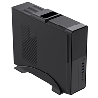 CiT S014C Black Slim Micro ATX/ITX Desktop Case with 300W Power Supply, USB 2.0, USB 3.0 Type-A & Type-C Ports - Image 7