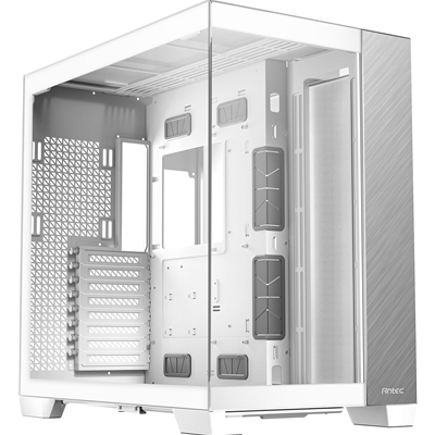 Antec Constellation C8 Aluminum White - Premium Full-View PC Case with Vertical Cooling, Dual Chamber Design, and Extensive Radiator Support - Image 3