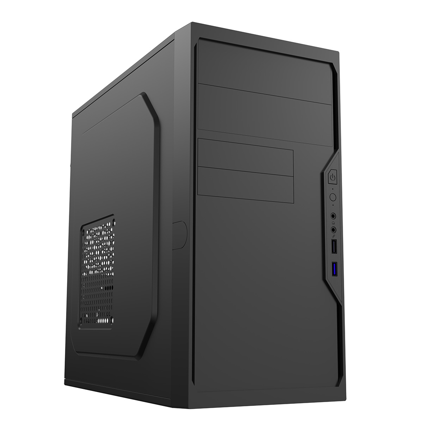 CiT Work Micro-ATX PC Case with USB 3.0, HD Audio, and Efficient Cooling. Compact Steel Design for Home and Office Builds - Image 3