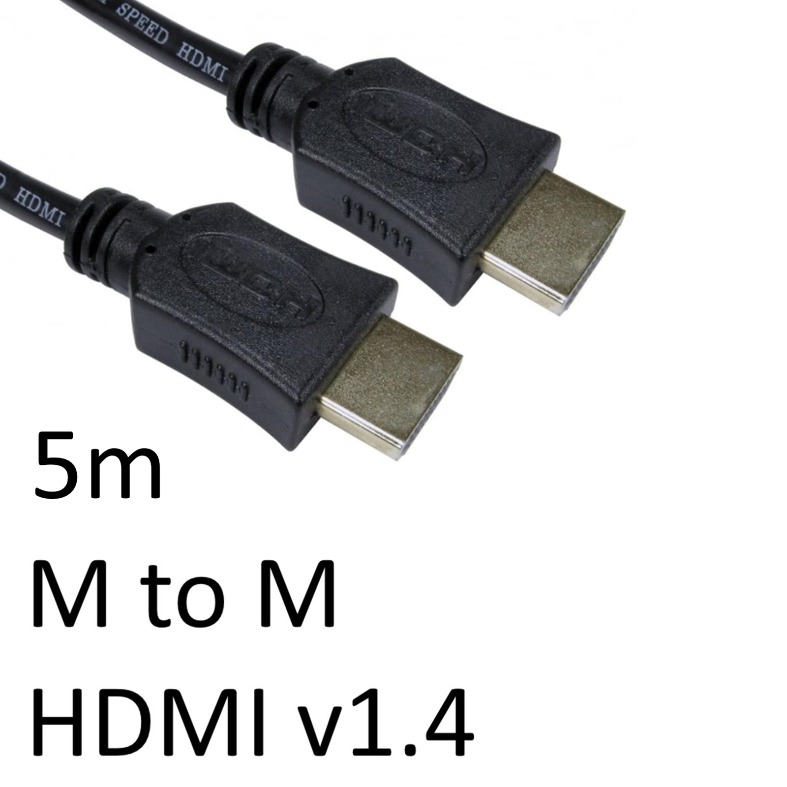 HDMI 1.4 (M) to HDMI 1.4 (M) 5m Black OEM Display Cable - Image 4