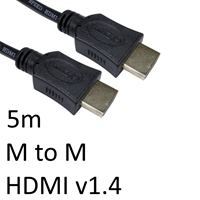 HDMI 1.4 (M) to HDMI 1.4 (M) 5m Black OEM Display Cable - Image 2