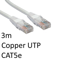 RJ45 (M) to RJ45 (M) CAT5e 3m White OEM Moulded Boot Copper UTP Network Cable - Image 2