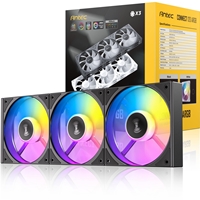 Antec Connect 120 ARGB 3-Pack 120mm PWM Fans with Daisy Chain Design and Vibration-Absorbing Pads - Image 2