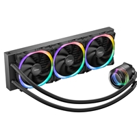 ANTEC Vortex 360 ARGB AiO Liquid CPU Cooler, Universal Socket, 360mm Radiator, PWM 2000RPM Fusion ARGB Cooling Fans, Addressable RGB LED Lighting with Suspended Spiral Pump Head Design - Image 2
