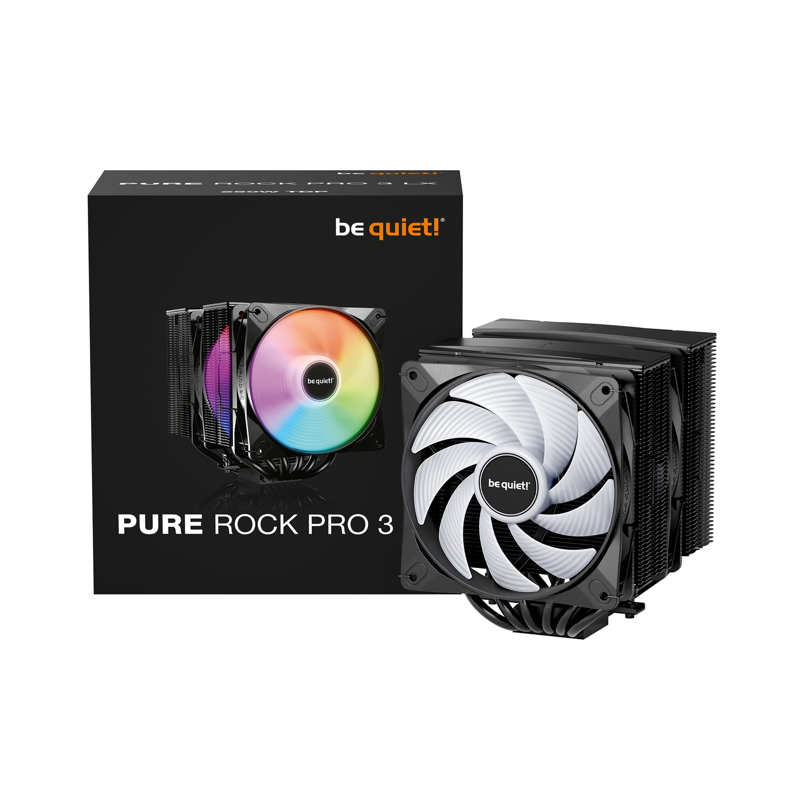be quiet! Pure Rock Pro 3 LX CPU Cooler, Universal Socket, 2 x Light Wings Fans, 2000RPM, only 34.8dB(A) at maximum fan speed, 250W TDP, 3-year manufacturer's warranty - Image 4