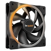 be quiet! Light Wings PWM Addressable RGB Fan, 120mm, 1700RPM, 4-Pin PWM Fan & 3-Pin ARGB Connectors, Black Frame, Black Blades, ARGB Lighting on Front & Rear - Image 2