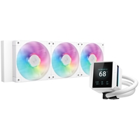 DeepCool Mystique 360 WH ARGB Liquid CPU Cooler with 2.83" TFT LCD Display, 360mm Radiator, Addressable RGB Fans, Hydro Bearing, and Wide Compatibility for Intel & AMD Sockets - Image 2