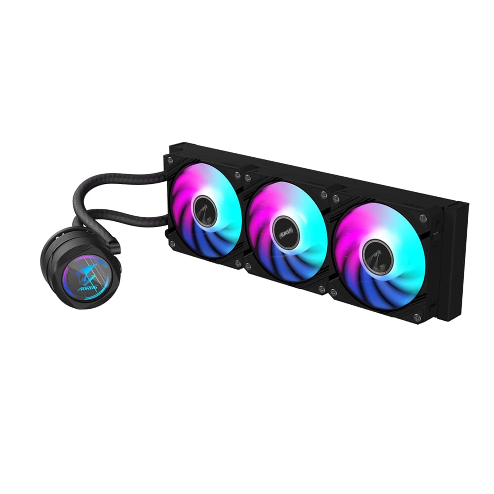 Gigabyte Aorus Waterforce II 360 AIO Liquid Cooler, 360mm Radiator with 3x ARGB Fans, Intel/AMD Compatible, 330* Rotatable Block, Advanced Cooling - Image 4