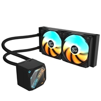 GIGABYTE GP-GIGABYTE Gaming 240 All-in-One Liquid CPU Cooler with 240mm Radiator, ARGB Lighting, Teflon Tubing and Magnetic Rotating Cover - Image 2