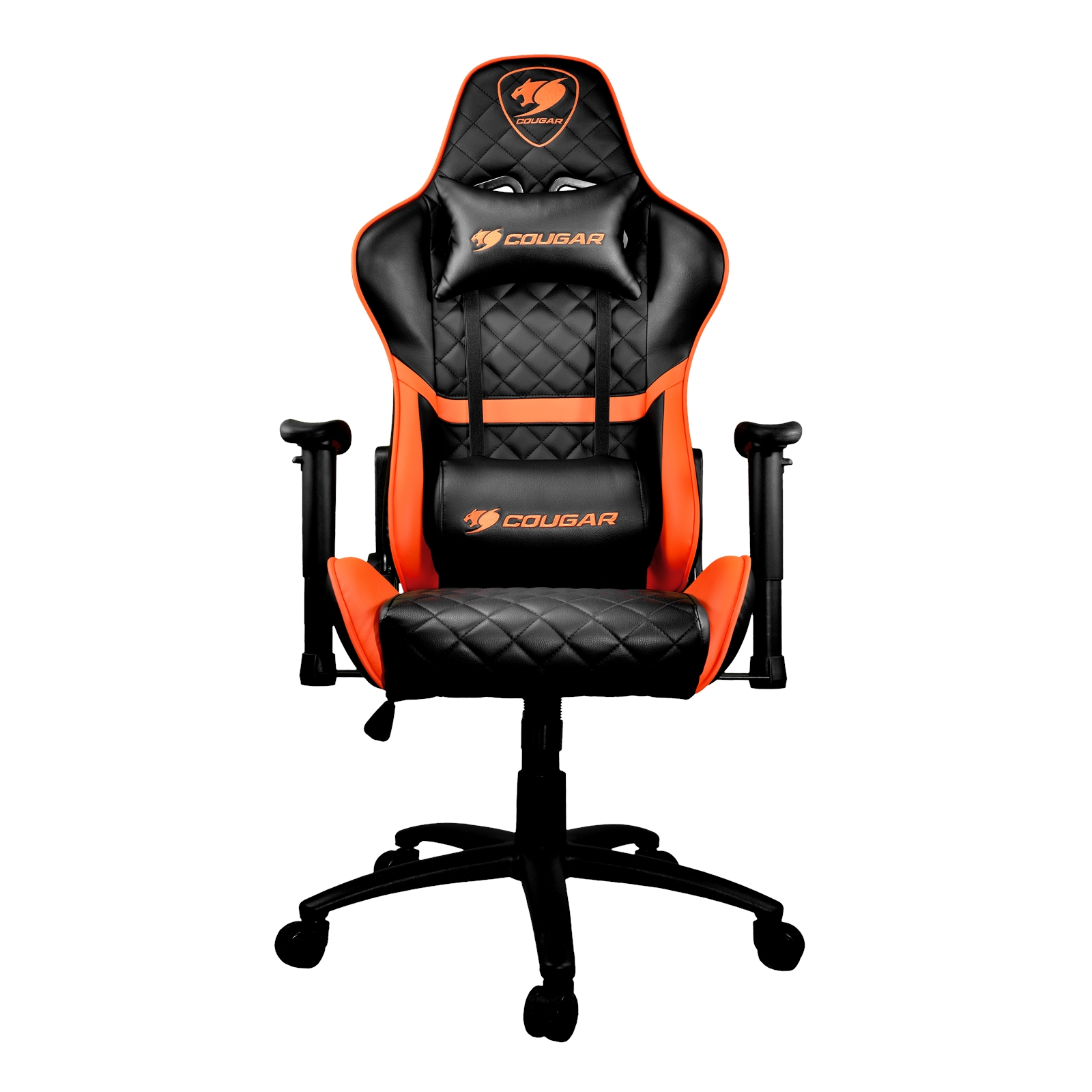 Cougar Armor One Gaming Chair with Reclining and Height Adjustment Black and Orange - Image 3