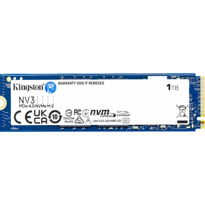 Kingston NV3 (SNV3S/1000G) 1TB NVMe SSD, M.2 Interface, PCIe Gen4, 2280, Read 6000 MB/s, Write 4000 MB/s, 3 Year Warranty - Image 3