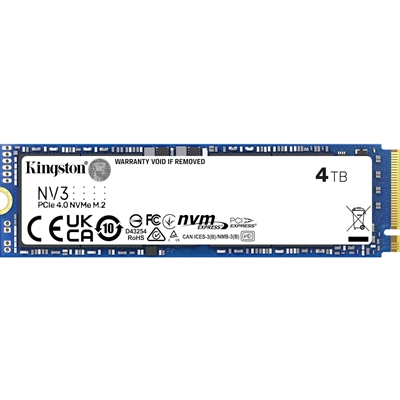 Kingston NV3 (SNV3S/4000G) 4TB NVMe SSD, M.2 Interface, PCIe Gen4, 2280, Read 6000 MB/s, Write 5000 MB/s, 3 Year Warranty - Image 3