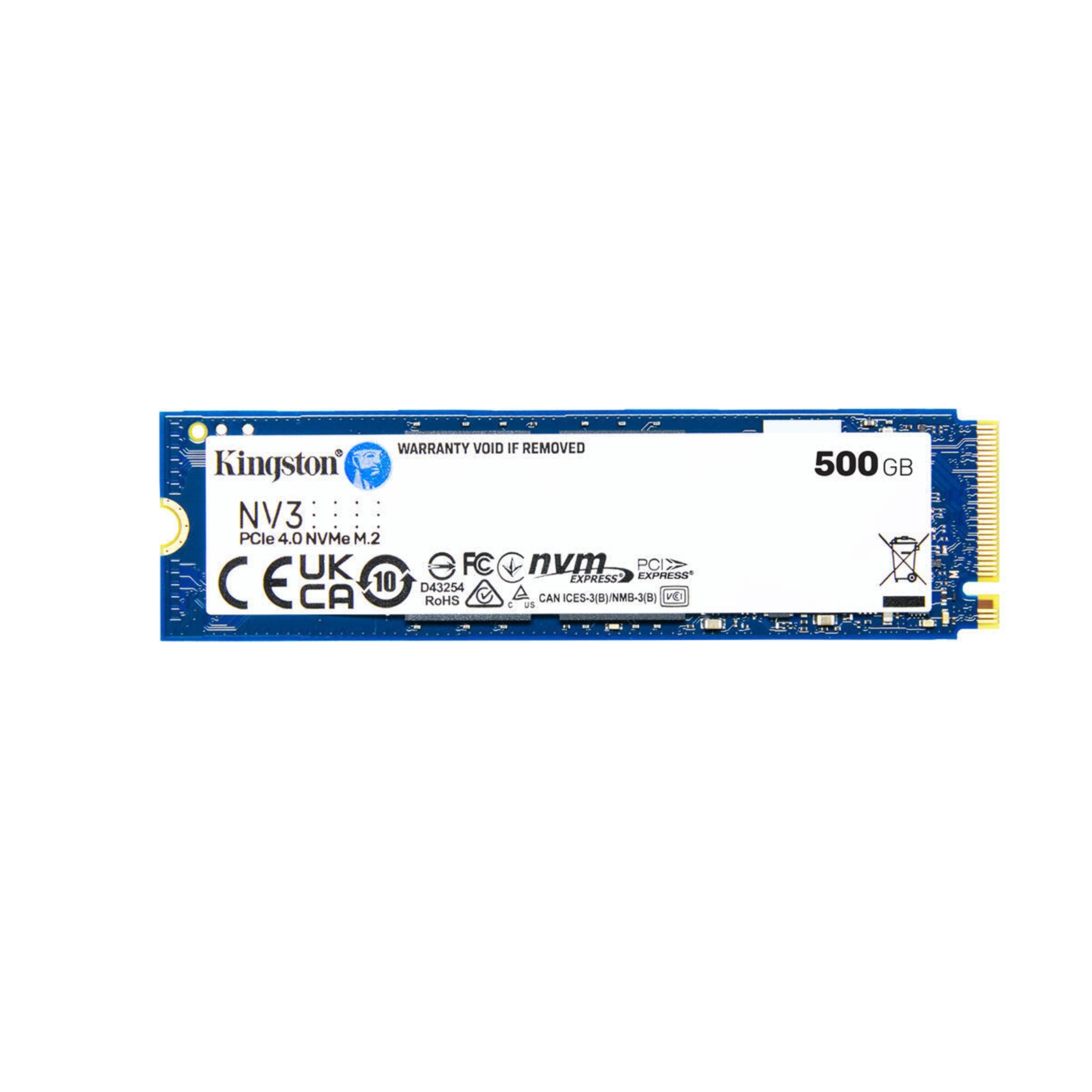 Kingston NV3 (SNV3S/500G) 500GB NVMe SSD, M.2 Interface, PCIe Gen4, 2280, Read 6000 MB/s, Write 2200 MB/s, 3 Year Warranty - Image 4
