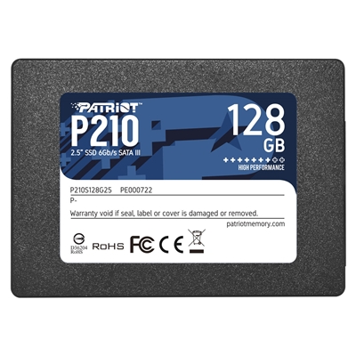 Patriot P210 (P210S128G25) 128GB 2.5 Inch SSD, Sata 3 Interface, Read 450MB/s, Write 540MB/s, 3 Year Warranty - Image 3