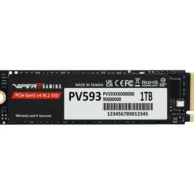 Partiot PV593 (PV593P1TBM28H) 1TB NVMe SSD, M.2 Interface, PCIe Gen5 x4, 2280, Read/Write up to 14,000 / 13,000 MB/s, 5 Year Warranty - Image 2