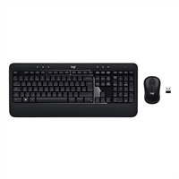 Logitech K540e Advanced Combo Wireless Keyboard and 3 Button Ambidextrous Scroll Mouse Unified Nano USB - Image 2