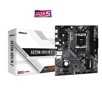 ASRock A620M-HDV/M.2 AMD AM5 Socket Motherboard, Micro-ATX, 2x DDR5 Slots, 2x M.2 Socket, GbE LAN, 1x DisplayPort / 1x HDMI Port