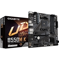 Gigabyte B550M K Ultra Durable AMD AM4 Socket Motherboard, Micro-ATX, 4x DDR4 Slots, 2x M.2 Sockets, GbE LAN, 1x DisplayPort / 1x HDMI Port - Image 2