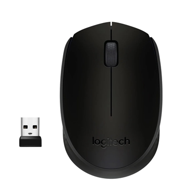 Logitech Wireless Mouse M171, Compact Ambidextrous Curve Design, 12-Month Battery, 2.4 GHz wireless connection, Black - Image 3